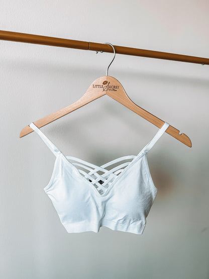 Bralette With Removable Pads: Don’t Cross Me Front V-Lattice