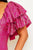 Glam Factor Glitter Patterned With Ruffle Sleeve Mini Dress