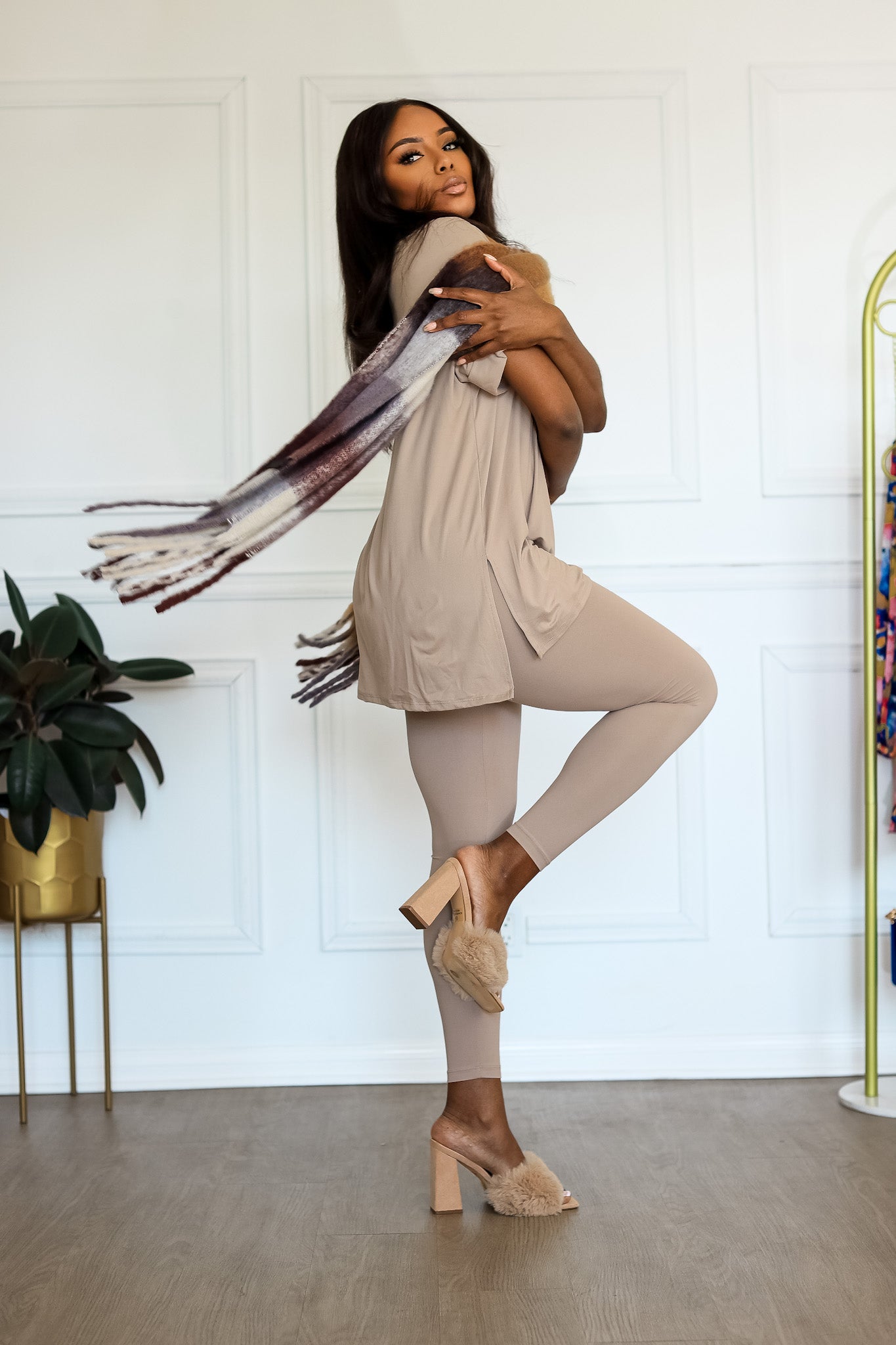 Soft Ladies Loungewear: Chill Mode Activated in Ash Mocha Color