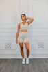 MotionFit  Seamless Ribbed Active Set In Ivory