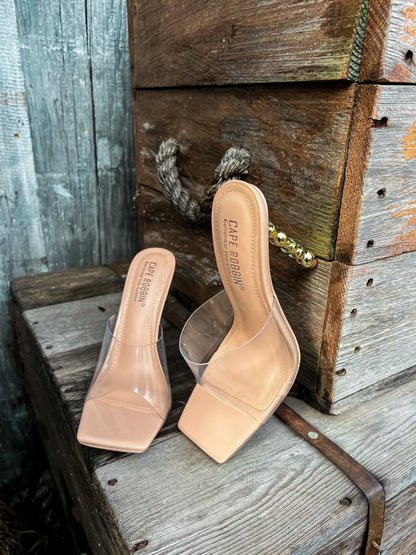 Nude Patent Leather Heels: Showstopper Cape Robbin