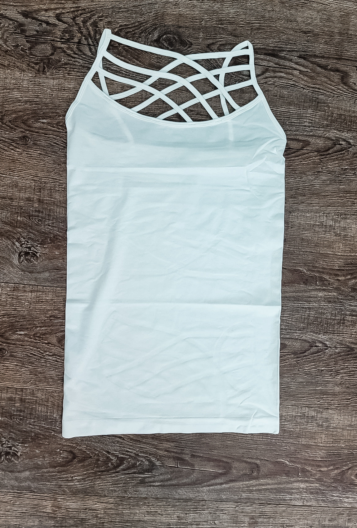 Cami Tank Top: Don’t Get It Twisted Seamless Triple Criss-Cross Front