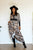 On the Hunt Safari Multi Animal Print Long Sleeve Maxi Dress