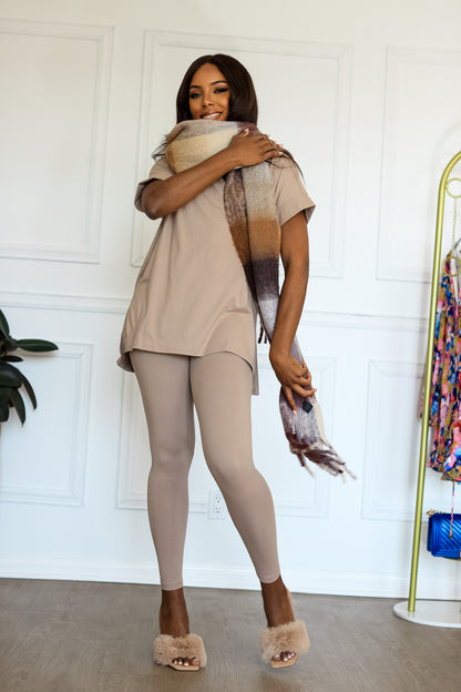 Soft Ladies Loungewear: Chill Mode Activated in Ash Mocha Color