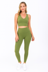 Tank Top & Leggings Set: Active Flow High Waisted Athletic Racerback Pants Set