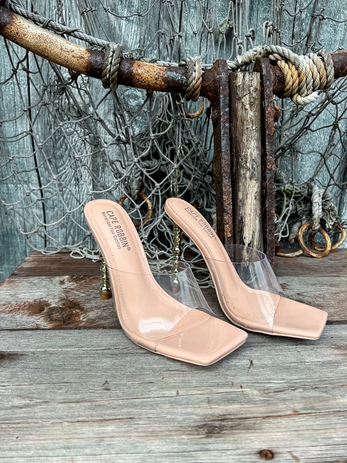Nude Patent Leather Heels: Showstopper Cape Robbin