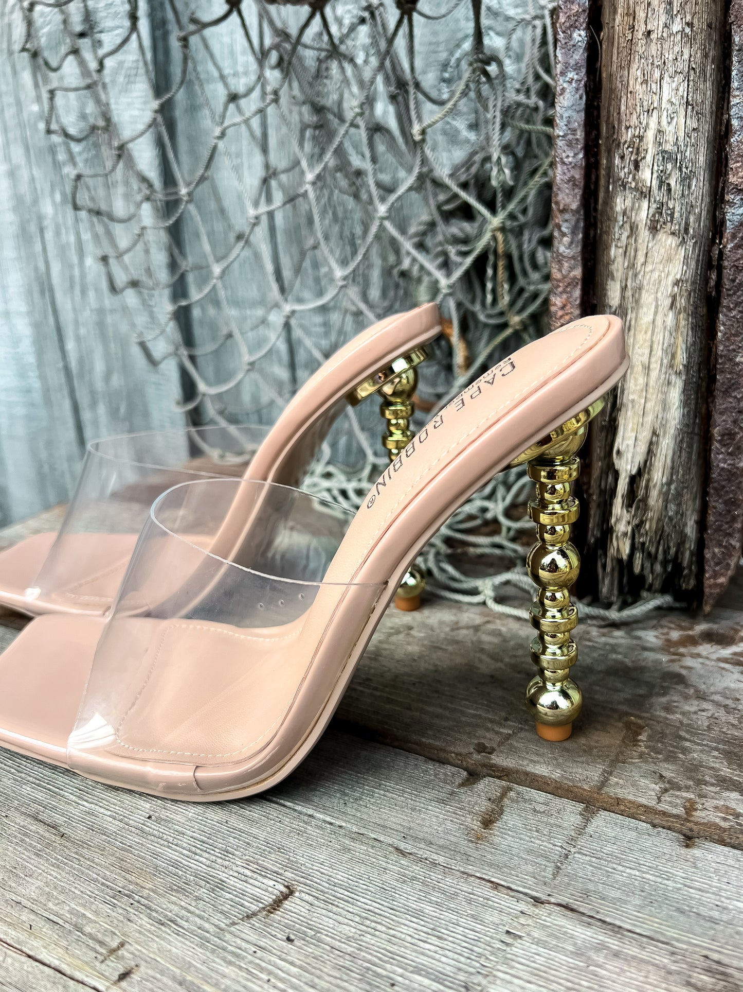 Nude Patent Leather Heels: Showstopper Cape Robbin