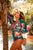 Maxi Skirt Set: Island Bloom Deep-V Retro One Piece Swimsuit Set