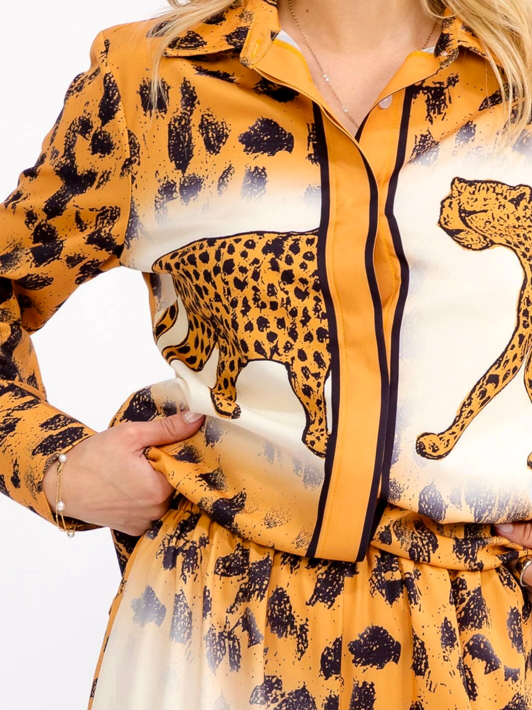 Animal Print Wide Leg Pant Set: Roaming The Wild
