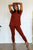 Soft Ladies Loungewear: Chill Mode Activated in Dark Rust Color