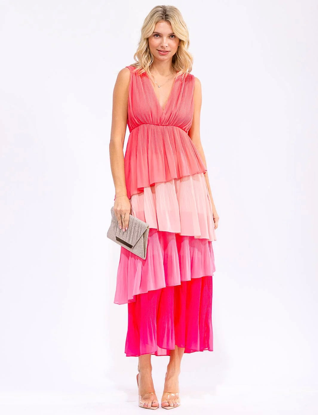 Tiered Colorblock Maxi Dress: Let Me Blow Your Mind