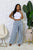 High-Waisted Pants: Twist of Fate Heather Gray Tie Front Stretch Pants