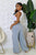 High-Waisted Pants: Twist of Fate Heather Gray Tie Front Stretch Pants