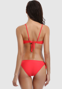 Low Waist Bikini: Lady In Red Micro Low Waist Two Piece