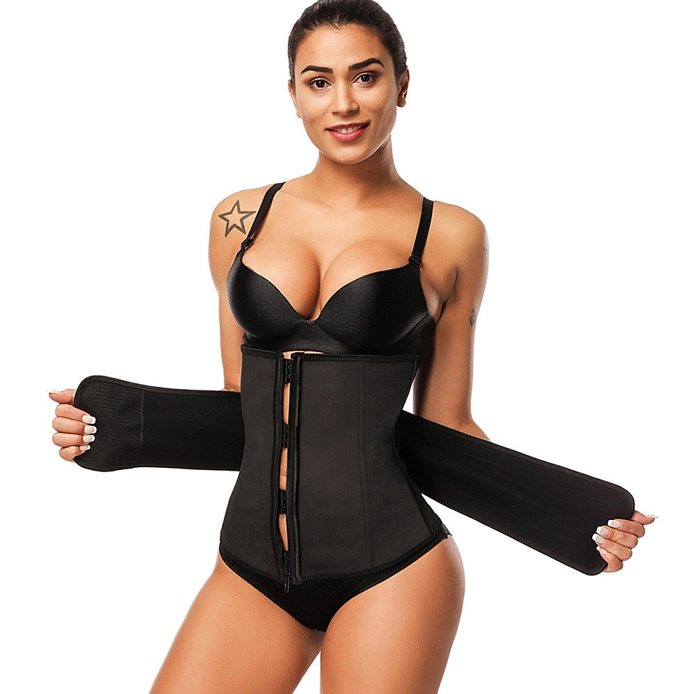 Thermo Waist Trainer: The Xtreme Double Effect in Black