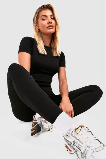 Loungewear Sets Ribbed: Cozy All Day Seamless in Blue