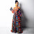 Soleil Brilliant African Print Off shoulder Dress