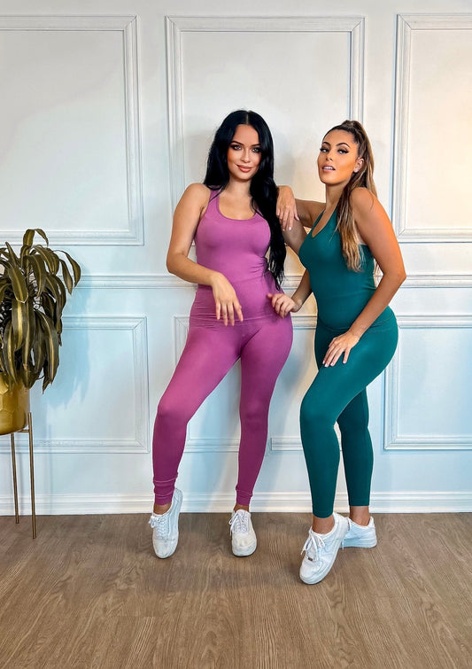 Tank Top and Leggings Set: Just Chilling Seamless Ribbed