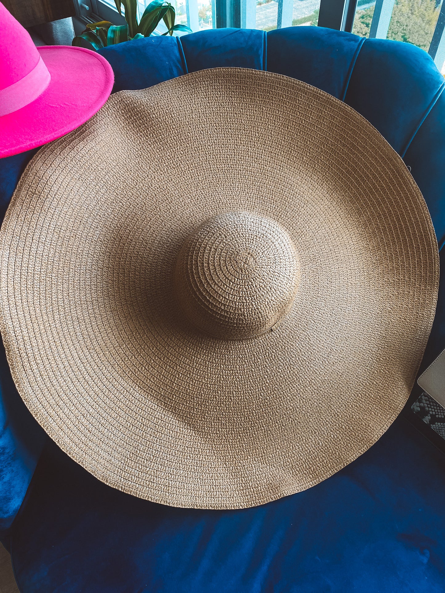 large wide brim straw hat: The Shade is Real