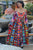 Soleil Brilliant African Print Off shoulder Dress