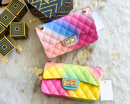 Jelly Handbag Quilted Cross Body: I’m a Rainbow Too
