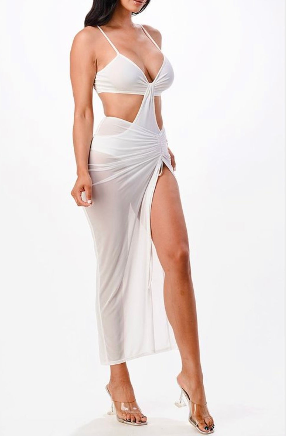 Tankini Skirt Set: You Sexy Thang Two Piece in White
