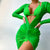 Main Squeeze Green 3 Piece Bikini Set With Sheer Cover Up