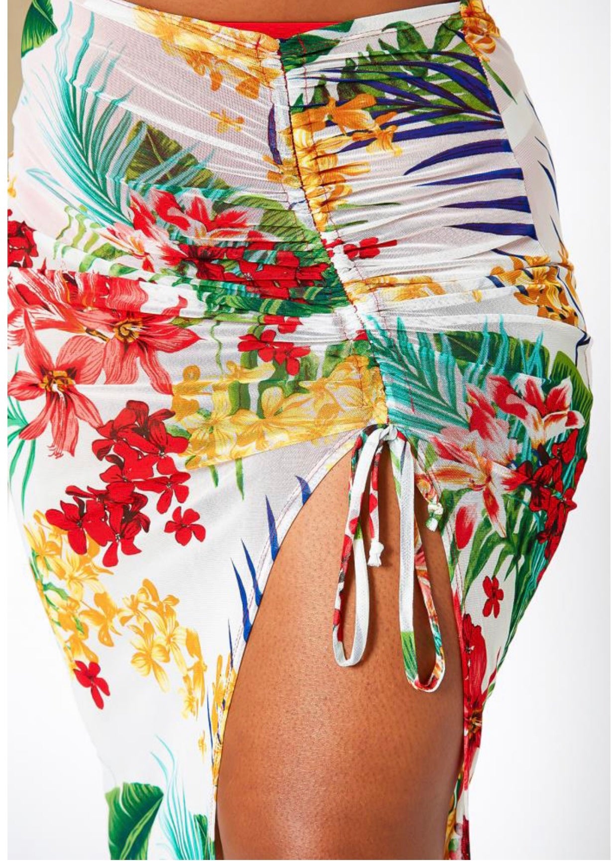 Plus Size Tankini 3 Piece Skirt Set: Oasis Delight