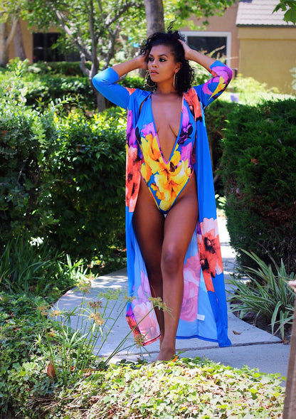 Blue Bikini Set: Coming Through 2 Piece Set Multi Color