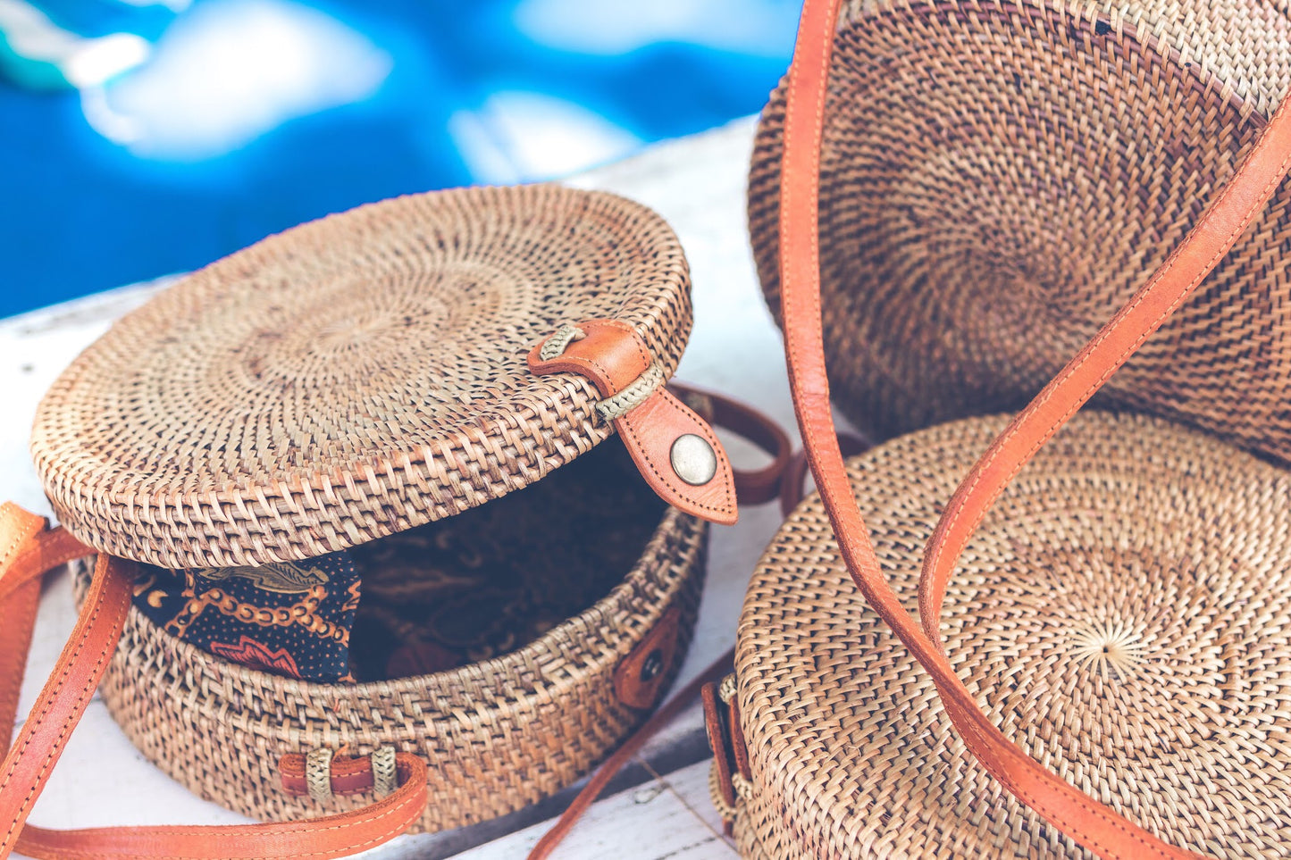 Leather Round Handcrafted BOHO Bag