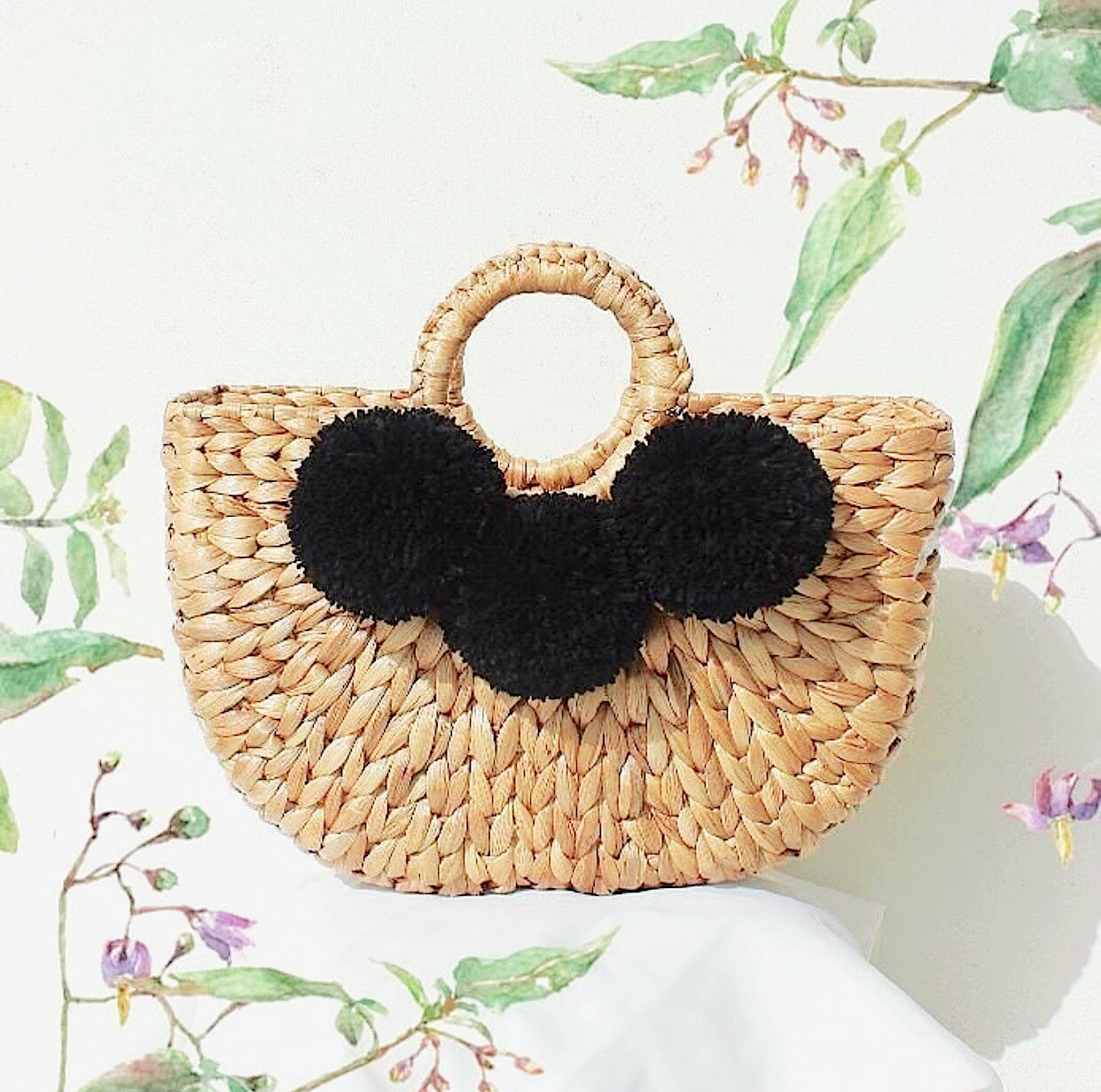 Pom Pom Tote Bag: Cheery Pom Pom